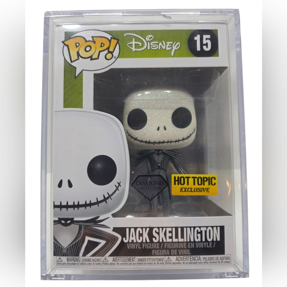 Funko Pop Disney 15 Jack Skeleton Diamond Collection Hot Topic Exclusive